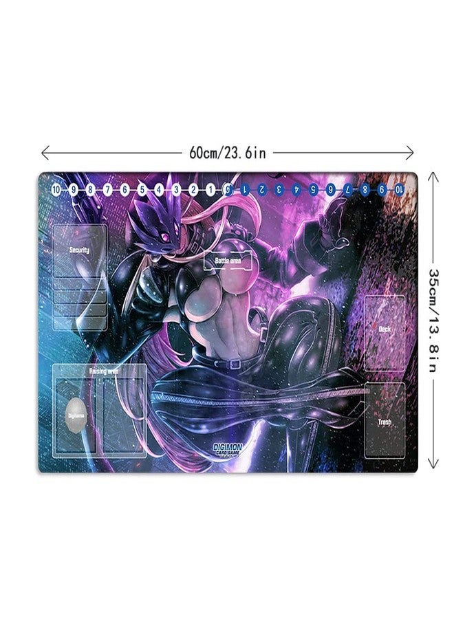 Mlikemat New Digimon Beelstarmon Playmat DTCG CCG Mat Trading Card Game Mat Desk Pad + Free Mat Bag - Image 5